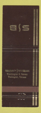 Matchbook Cover - Security State Bank Wellington KS