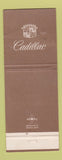 Matchbook Cover - Parker Cadillac Little Rock AR WORN