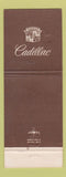 Matchbook Cover - Raines Cadillac Smithtown NY