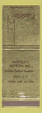 Matchbook Cover - Lilien & Lee Cadillac Burlington NC