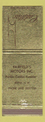 Matchbook Cover - Lilien & Lee Cadillac Burlington NC