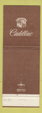 Matchbook Cover - Keefer Cadillac Delaware OH