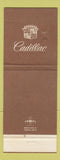Matchbook Cover - Center City Cadillac Philadelphia PA WEAR