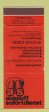 Matchbook Cover - Auspuff Mufflers Stuttgart Germany