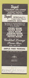 Matchbook Cover - Vogel's Restaurant Whiting IN