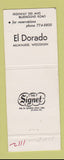 Matchbook Cover - El Dorado Restaurant Milwaukee WI