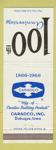 Matchbook Cover - Caradco Inc Dubuque IA 1966 Building Products