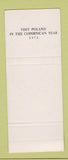 Matchbook Cover - Polish Travel Office Orbis 1973 WEAR