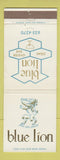 Matchbook Cover - Blue Lion Steak Oakland CA