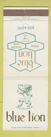 Matchbook Cover - Blue Lion Steak Oakland CA