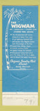 Matchbook Cover - The Wigwam Litchfield Park AZ WEAR