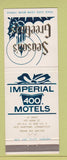 Matchbook Cover - Imperial 400 Motel East Hartford CT Christmas