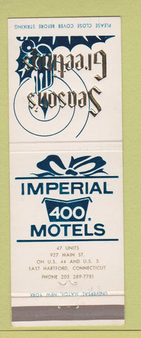 Matchbook Cover - Imperial 400 Motel East Hartford CT Christmas