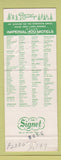 Matchbook Cover - Imperial 400 Motel East Hartford CT Christmas