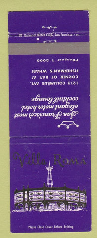 Matchbook Cover - Villa Roma San Francisco CA