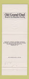 Matchbook Cover - Old Grand Dad Bourbon liquor Frankfort KY