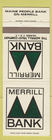 Matchbook Cover - Merill Bank ME