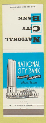 Matchbook Cover - National City Bank Waco TX