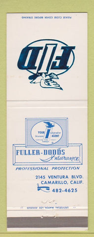 Matchbook Cover - Fuller Dodds Insurance Camarillo CA