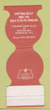 Matchbook Cover - Captain Billy and Bull's Pu Pu Parlor Asheville NC