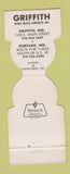 Matchbook Cover - Griffith Ready Mix Concrete Griffith IN Portage