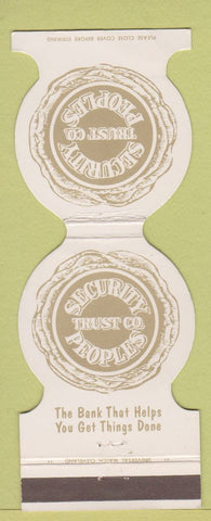 Matchbook Cover - Security Peoples Trust Cleveland?