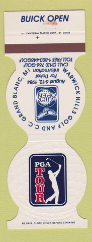 Matchbook Cover - Buick Open PGA Golf Warwick Hills Golf Grand Blanc MI