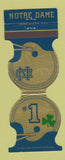 Matchbook Cover - Notre Dame Fighting Irish Football 1982 AAA Credit Union