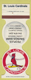 Matchbook Cover - St Louis Cardinals Baseball People's Savings Licking MO 1986