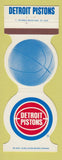Matchbook Cover - Detroit Pistons Basketball 1982