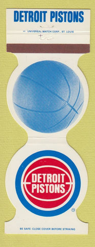 Matchbook Cover - Detroit Pistons Basketball 1982