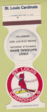 Matchbook Cover - St Louis Cardinals Baseball Bank Perryville MO 1984