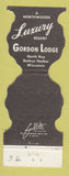 Matchbook Cover - Gordon Lodge North Bay Baileys Harbor WI WEAR