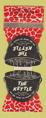 Matchbook Cover - The Kettle Corpus Christi TX WORN