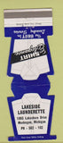 Matchbook Cover - Lakeside Laundry Muskegon MI