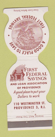 Matchbook Cover - First Federal Savings Providence RI