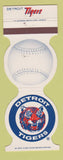 Matchbook Cover - Detroit Tigers Baseball 1983
