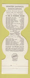 Matchbook Cover - Cincinnati Reds Baseball Hunter Savings 1973