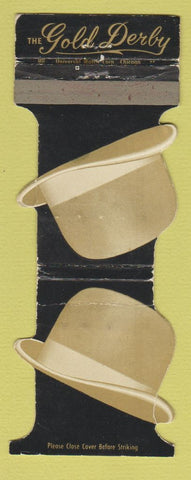 Matchbook Cover - Gold Derby Gaslight Club WORN