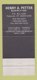 Matchbook Cover - Petter Blue Book Paducah KY 30 Strike
