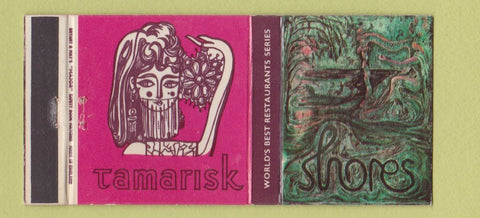 Matchbook Cover - Tamarisk Shores Restaurant UK WEAR 30 Strike