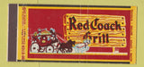Matchbook Cover - Red Coach Grill CHAIN MA 30 Stick