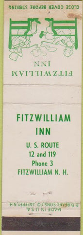 Matchbook Cover - Fitz William Inn NH WEAR