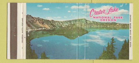 Matchbook Cover - Crater Lake National Park OR Lodge 30 Strike