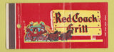 Matchbook Cover - Red Coach Grill CHAIN MA CT NY FL 30 Strike
