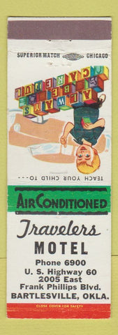 Matchbook Cover - Travelers Motel Bartlesville OK