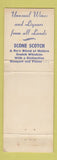 Matchbook Cover - Manhattan Chateau Wine Liquor New York City WEAR