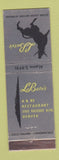 Matchbook Cover - La Bate's Denver Colorado