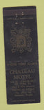 Matchbook Cover - Chateau Motel York PA WORN