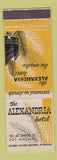 Matchbook Cover - Alexandria Hotel Los Angeles CA
